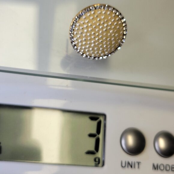 Round Crystal Studded Earrings - Picture 6 of 6